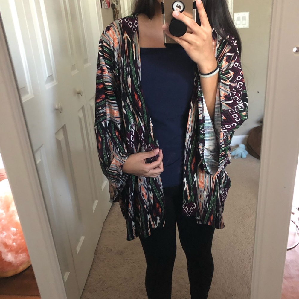 Boho Kimono Shawl Oversized
